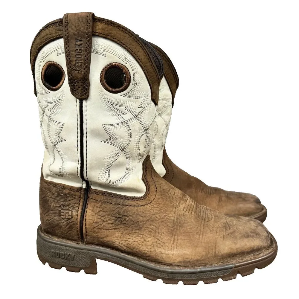 Rocky Western Boots Youth Size 3.5 M Legacy 32 Leather Cowboy
